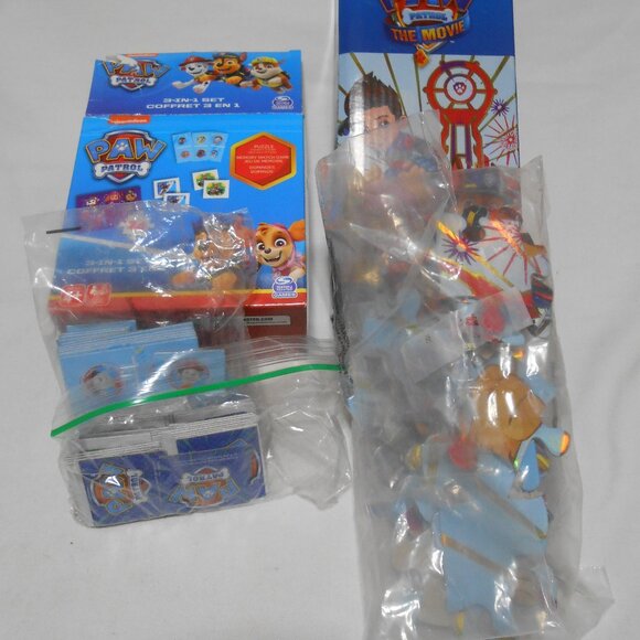 LOT 2 PAW PATROL 48 PC FOIL PUZZLE & 3-IN-1 24 PC PUZZLE & DOMINOES GAME AGES 4+ - Picture 4 of 9